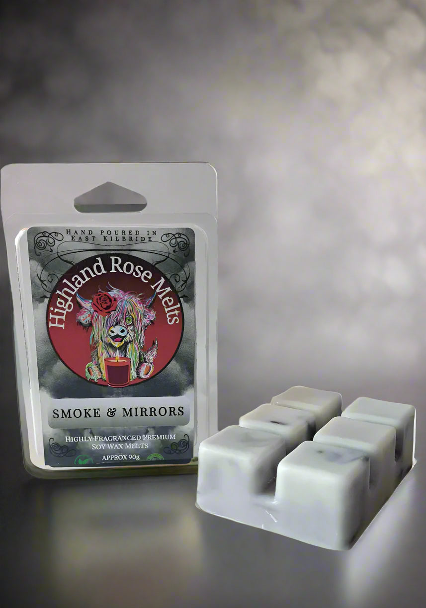 SMOKE & MIRRORS WAX MELT clam shell