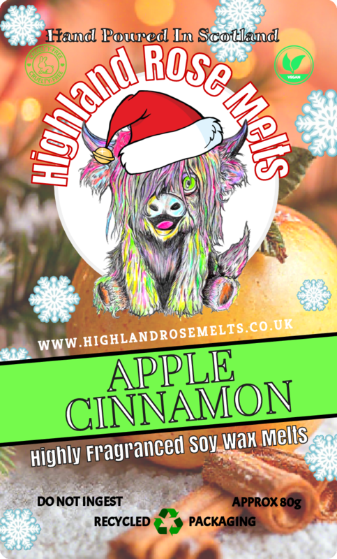 APPLE CINNAMON WAX MELT clam shell