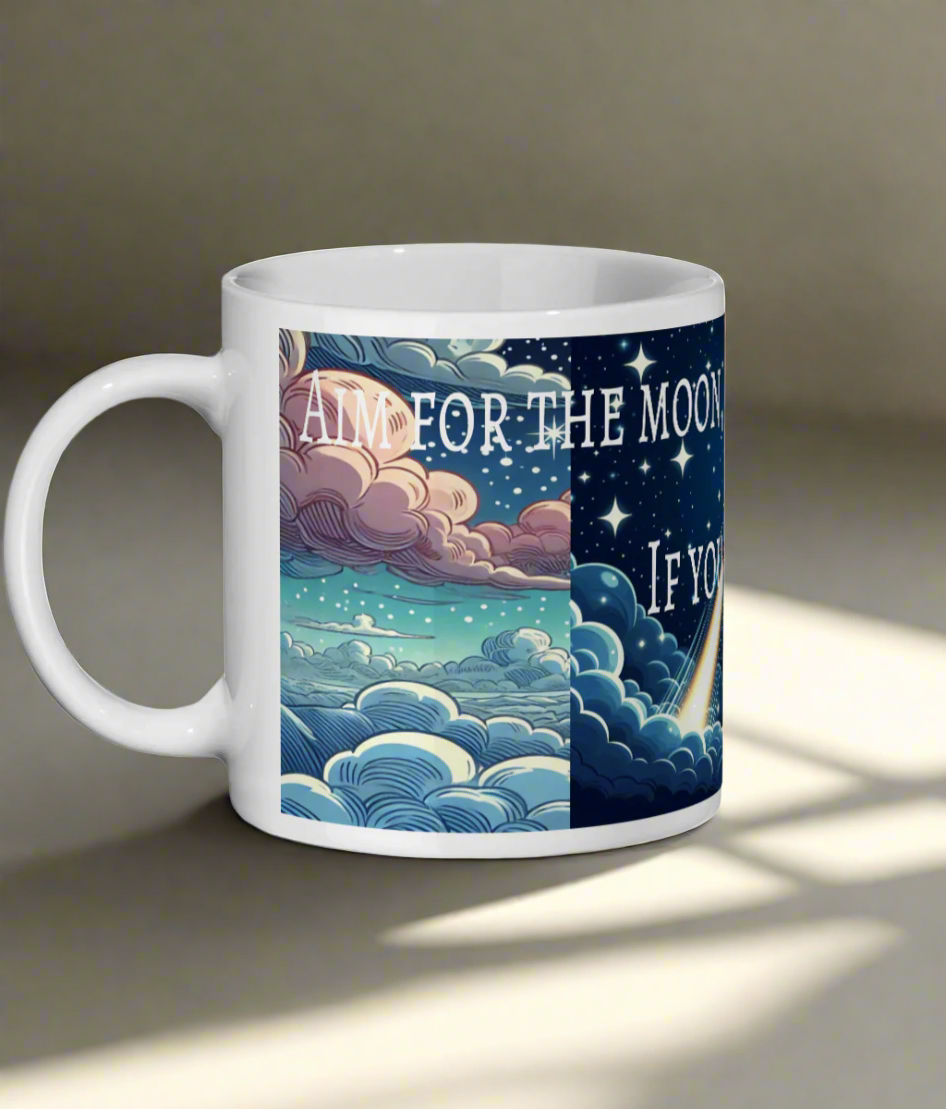 AIM FOR THE MOON ROSIE MUG