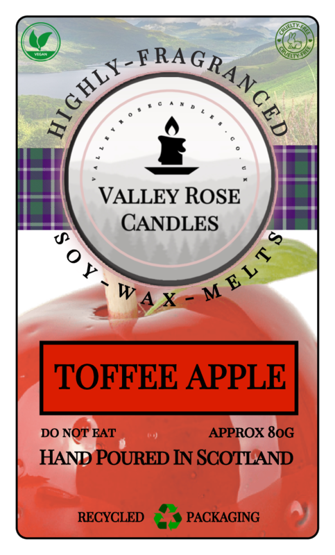 Our Toffee Apple clam shells have been spec-tacularly formulated to evoke that real Autumn/ Halloween feel. With an apple fragrance so sweet, it's toffeed up with subtle undertones. Plus, a delicate hint of sugar adds a sugary after-bite. This wax melt will fill your home with a cozily inviting atmosphere and its aroma will linger for hours - just the ticket for autumnal relaxation!